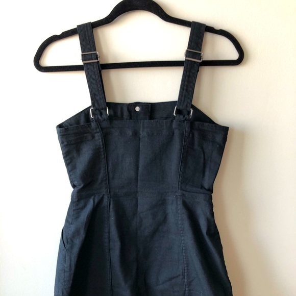 Overall style Jean mini-dress - Picture 4 of 10